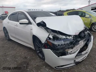2019 Acura TLX w/A-Spec Pkg with VIN 19UUB1F65KA003195, listed as a IAAI auction lot 41225367 with 86,778 mi miles. Bid and sale history available at carsss.com. Image 1.
