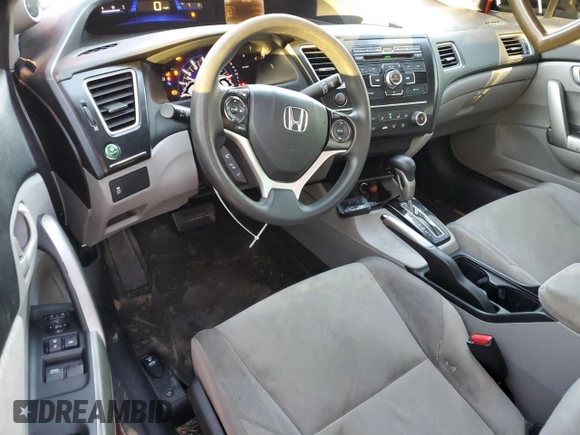 2013 Honda Civic Cpe LX with VIN 2HGFG3B53DH503816, listed as a Copart auction lot 41420615 with 107,791 mi miles and Salvage Title. Bid and sale history available at carsss.com. Image 8.