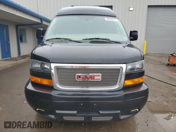 2018 GMC Savana Cargo Van with VIN 1GTW7BFG5J1160683, listed as a Copart auction lot 53020075 with 81,359 mi miles and Salvage Title. Bid and sale history available at carsss.com. Image 5.
