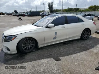 2019 Mercedes-Benz S 560 with VIN WDDUG8GB9KA457525, listed as a Copart auction lot 78275934 with 55,774 mi miles and Salvage Title. Bid and sale history available at carsss.com. Image 1.