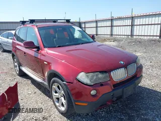 2010 BMW X3 xDrive30i with VIN WBXPC9C4XAWJ34508, listed as a IAAI auction lot 41970307 with 282,301 mi miles. Bid and sale history available at carsss.com. Image 1.