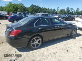 2016 Mercedes-Benz C 300 Luxury with VIN WDDWF4KB8GR167040, listed as a Copart auction lot 58181125 with 42,429 mi miles and Salvage title. Bid and sale history available at DreamBid. Image 3.