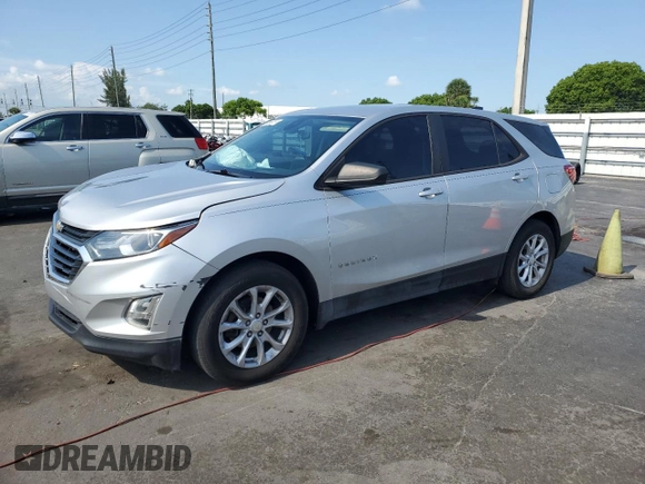 2020 Chevrolet Equinox LS z VIN 3GNAXHEVXLS512582, wystawiony jako Copart lot #58308755 z przebiegiem 101 469 mil mil oraz Nie do naprawy • Non repairable. Historia ofert i sprzedaży dostępna na DreamBid. Obrazek 1.