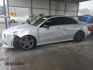 2021 Mercedes-Benz A 220 with VIN W1K3G4FB3MJ263582, listed as a Copart auction lot 59106485 with 42,528 mi miles and Salvage title. Bid and sale history available at DreamBid. Image 1.