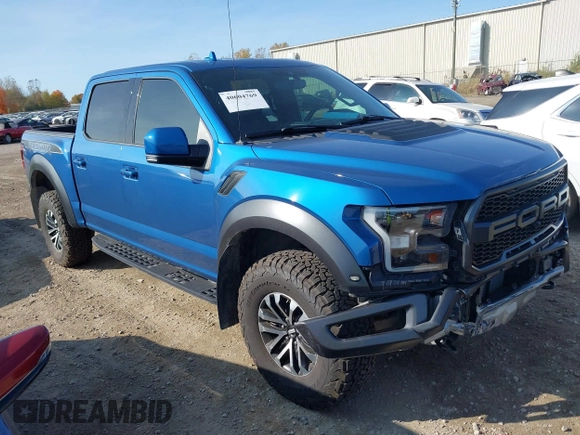 2019 Ford F-150 Raptor with VIN 1FTFW1RG7KFA15755, listed as a IAAI auction lot 40604769 with 34,627 mi miles. Bid and sale history available at carsss.com. Image 1.
