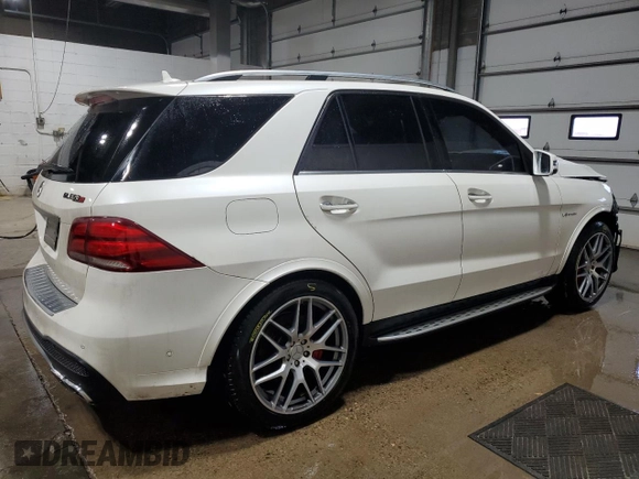 2017 Mercedes-Benz GLE 63 S AMG with VIN 4JGDA7FB0HA891389, listed as a Copart auction lot 86385514 with Not provided miles and Salvage title. Bid and sale history available at DreamBid. Image 3.