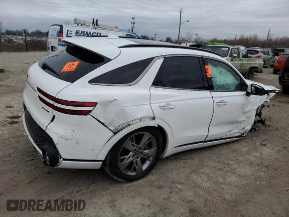 2022 Genesis GV70 Sport z VIN KMUMCDTC6NU071545, wystawiony jako Copart lot #85729654 z przebiegiem Nie podano mil oraz Szkoda całkowita • Salvage title. Historia ofert i sprzedaży dostępna na DreamBid. Obrazek 3.