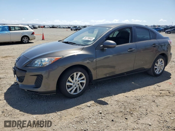 2012 Mazda 3 i Touring with VIN JM1BL1V85C1644077, listed as a Copart auction lot 56778845 with 166,714 mi miles and Salvage title. Bid and sale history available at DreamBid. Image 1.