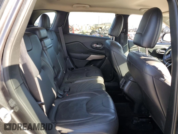 2017 Jeep Cherokee Limited with VIN 1C4PJLDS2HW654788, listed as a Copart auction lot 88324255 with 21,545 mi miles and Salvage Title. Bid and sale history available at carsss.com. Image 12.