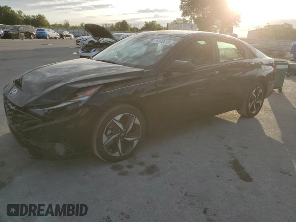 2023 Hyundai Elantra SEL with VIN 5NPLS4AG6PH099401, listed as a Copart auction lot 49340095 with 33,724 mi miles and Salvage Title. Bid and sale history available at DreamBid. Image 1.