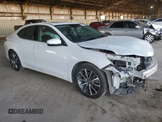 2020 Acura TLX with VIN 19UUB2F36LA001548, listed as a Copart auction lot 71017274 with 76,107 mi miles and Salvage Title. Bid and sale history available at carsss.com. Image 4.