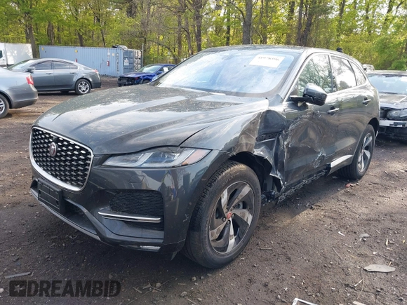 2021 Jaguar F-Pace S with VIN SADCJ2EX1MA672696, listed as a IAAI auction lot 41978596 with 11,136 mi miles and . Bid and sale history available at DreamBid. Image 18.