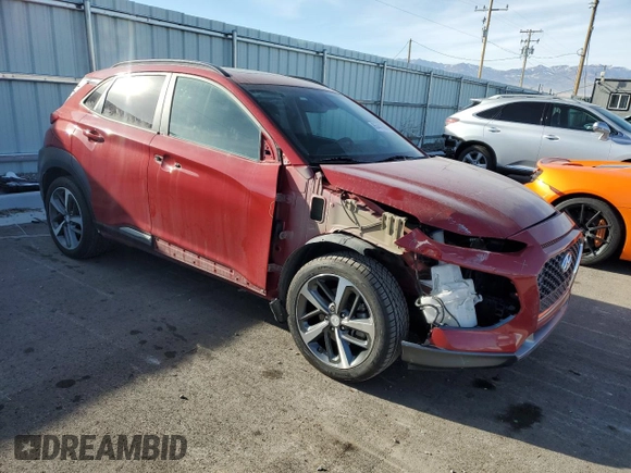 2020 Hyundai Kona Limited with VIN KM8K33A55LU492996, listed as a Copart auction lot 85441664 with 72,357 mi miles and Salvage Title. Bid and sale history available at carsss.com. Image 4.