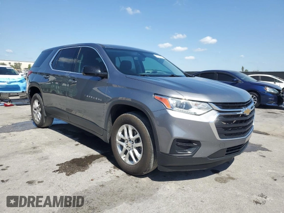 2021 Chevrolet Traverse LS with VIN 1GNERFKWXMJ111923, listed as a Copart auction lot 52743655 with 121,998 mi miles and Non Repairable. Bid and sale history available at carsss.com. Image 4.