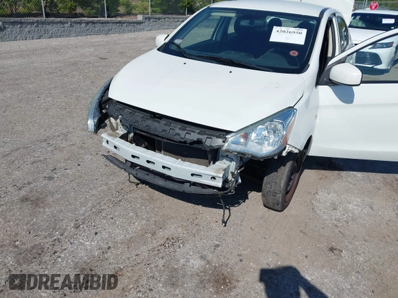 2017 Mitsubishi Mirage ES with VIN ML32F3FJXHHF08536, listed as a IAAI auction lot 42026950 with 91,610 mi miles and . Bid and sale history available at DreamBid. Image 6.