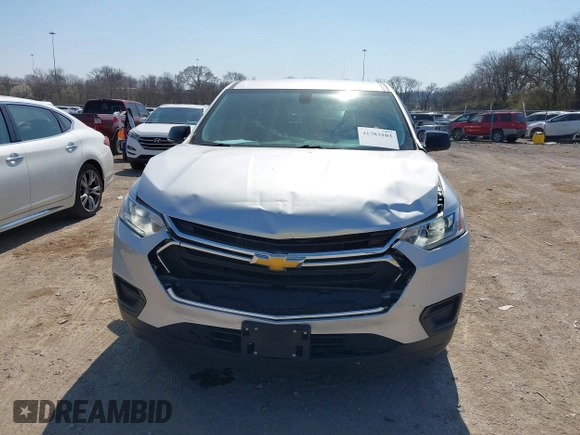 2020 Chevrolet Traverse LS with VIN 1GNEVFKW8LJ217698, listed as a IAAI auction lot 41783103 with 61,040 mi miles. Bid and sale history available at carsss.com. Image 12.