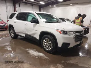 2018 Chevrolet Traverse LS with VIN 1GNEVFKW8JJ193464, listed as a IAAI auction lot 41448963 with 90,910 mi miles. Bid and sale history available at carsss.com. Image 1.
