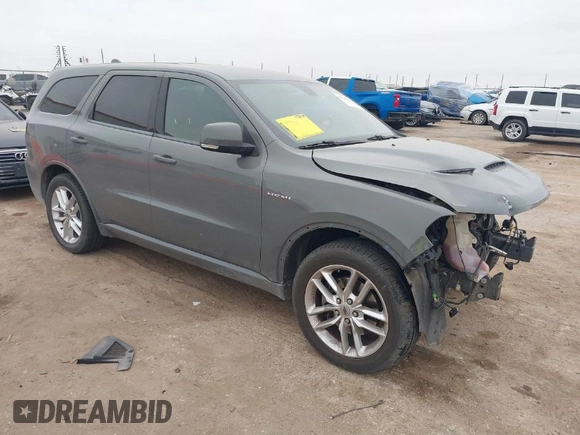 2021 Dodge Durango R/T with VIN 1C4SDHCT0MC799283, listed as a IAAI auction lot 41543813 with 75,110 mi miles and . Bid and sale history available at DreamBid. Image 1.