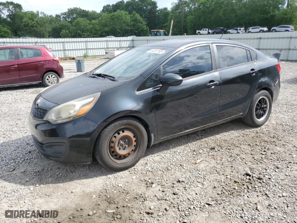 2013 Kia Rio LX with VIN KNADM4A36D6305864, listed as a Copart auction lot 54361195 with 164,044 mi miles and Clean Title. Bid and sale history available at carsss.com. Image 1.