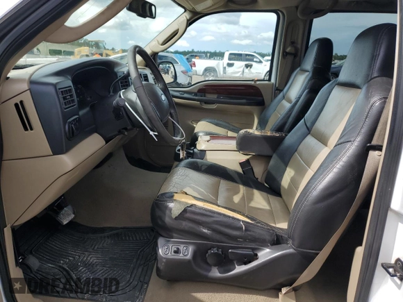 2005 Ford Excursion Eddie Bauer z VIN 1FMNU44L25ED41086, wystawiony jako Copart lot #69583364 z przebiegiem 306 764 mil mil oraz Czysty tytuł • Clean title. Historia ofert i sprzedaży dostępna na DreamBid. Obrazek 7.