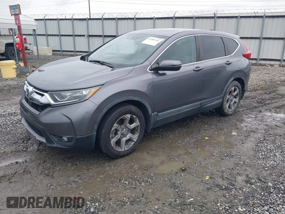 2017 Honda CR-V EX-L with VIN 7FARW1H8XHE039217, listed as a IAAI auction lot 41586701 with 37,058 mi miles. Bid and sale history available at carsss.com. Image 2.