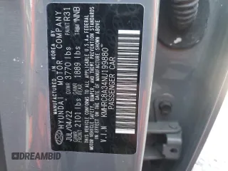 2022 Hyundai Venue Limited with VIN KMHRC8A34NU199880, listed as a Copart auction lot 51488605 with 41,337 mi miles and Salvage Title. Bid and sale history available at DreamBid. Image 15.