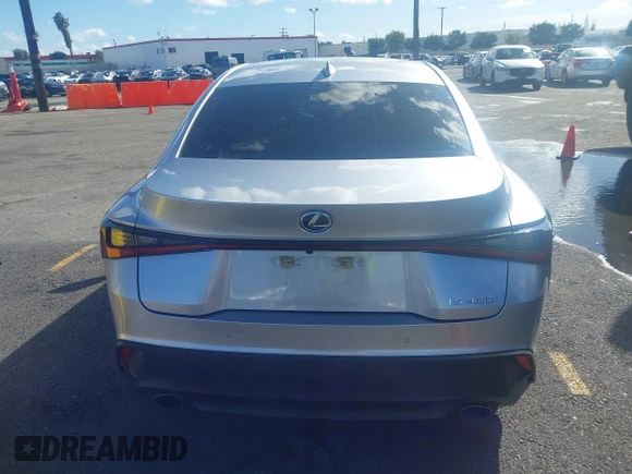 2023 Lexus IS with VIN JTHDA1D24P5125014, listed as a IAAI auction lot 41786014 with 46,232 mi miles. Bid and sale history available at carsss.com. Image 16.
