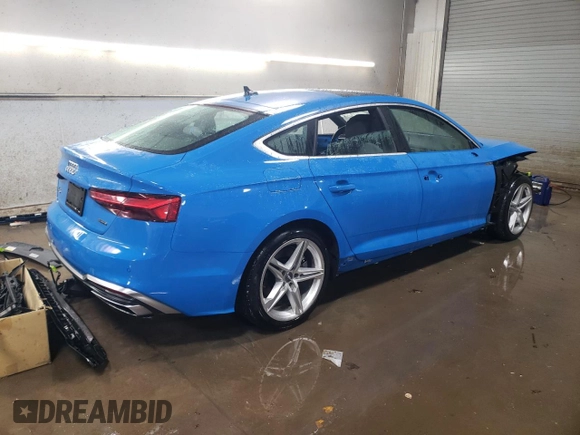 2021 Audi A5 Sportback S line Premium Plus with VIN WAUFACF58MA002684, listed as a Copart auction lot 45910675 with 66,816 mi miles and Salvage Title. Bid and sale history available at carsss.com. Image 3.