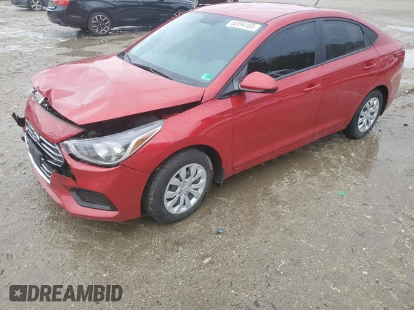 2022 Hyundai Accent SE with VIN 3KPC24A61NE171176, listed as a Copart auction lot 52094165 with 54,293 mi miles and Salvage Title. Bid and sale history available at carsss.com. Image 1.