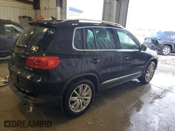 2013 Volkswagen Tiguan S with VIN WVGAV3AX1DW602083, listed as a Copart auction lot 57977515 with 114,375 mi miles and Clean title. Bid and sale history available at DreamBid. Image 3.