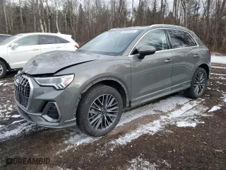 2023 Audi Q3 Technik with VIN WA1FECF35P1112578, listed as a Copart auction lot 83089454 with 32,774 mi miles and Salvage Title. Bid and sale history available at carsss.com. Image 1.