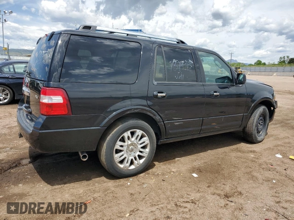 2011 Ford Expedition Limited with VIN 1FMJU2A53BEF42709, listed as a Copart auction lot 56791995 with 130,867 mi miles and Salvage title. Bid and sale history available at DreamBid. Image 3.