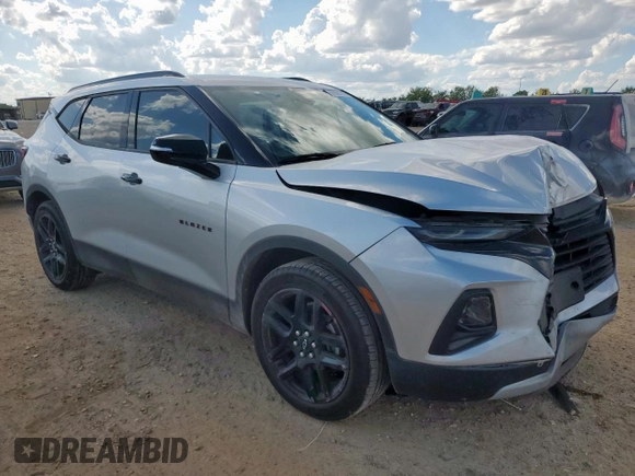 2020 Chevrolet Blazer LT with VIN 3GNKBCRS9LS654623, listed as a Copart auction lot 62659195 with 41,682 mi miles and Salvage title. Bid and sale history available at DreamBid. Image 4.