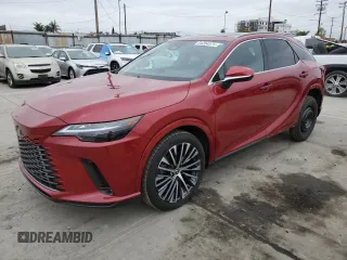 2023 Lexus RX with VIN JTJCHMAAXP2008011, listed as a Copart auction lot 54354375 with 12,571 mi miles and Salvage Title. Bid and sale history available at carsss.com. Image 1.