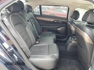 2021 Genesis G90 3.3T Premium with VIN KMTF34PA7MU085409, listed as a Copart auction lot 44455215 with 83,073 mi miles and Salvage Title. Bid and sale history available at carsss.com. Image 10.