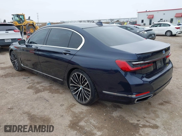 2020 BMW 7 Series 740i with VIN WBA7T2C0XLGL17192, listed as a IAAI auction lot 41499724 with 80,783 mi miles and . Bid and sale history available at DreamBid. Image 3.