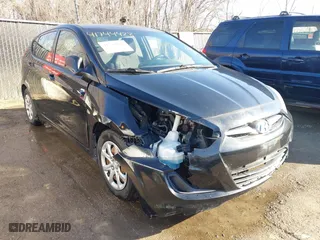 2013 Hyundai Accent GL with VIN KMHCT5AE6DU128989, listed as a IAAI auction lot 41744428 with 92,102 mi miles. Bid and sale history available at carsss.com. Image 6.