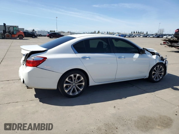 2015 Honda Accord Sport with VIN 1HGCR2F57FA067488, listed as a Copart auction lot 49556055 with 274,063 mi miles and Salvage Title. Bid and sale history available at DreamBid. Image 3.