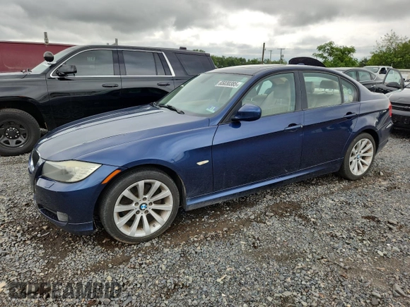 2011 BMW 3 Series 328i with VIN WBAPH5G54BNM74168, listed as a Copart auction lot 65030385 with 104,486 mi miles and Clean title. Bid and sale history available at DreamBid. Image 1.