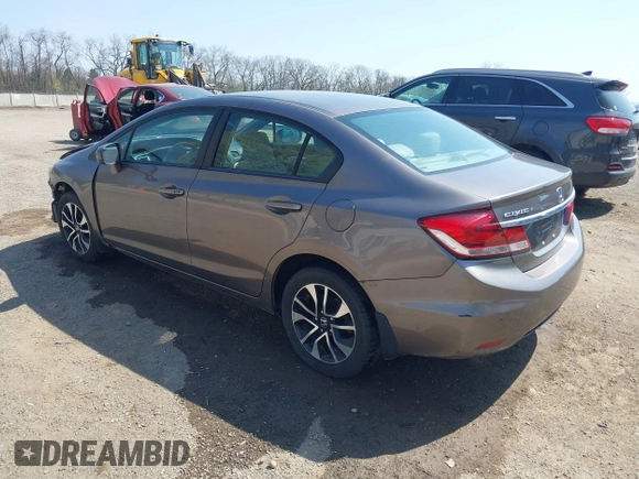 2014 Honda Civic Sedan EX with VIN 19XFB2F87EE082739, listed as a IAAI auction lot 42017492 with 158,988 mi miles. Bid and sale history available at carsss.com. Image 3.