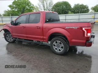 2016 Ford F-150 XLT with VIN 1FTEW1EF4GFA35428, listed as a Copart auction lot 53886725 with 257,484 mi miles and Salvage Title. Bid and sale history available at carsss.com. Image 2.