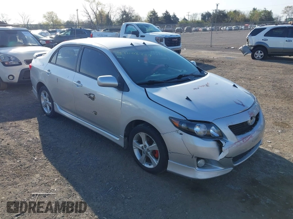 2010 Toyota Corolla with VIN 2T1BU4EE9AC419612, listed as a IAAI auction lot 42008287 with 180,500 mi miles. Bid and sale history available at carsss.com. Image 1.