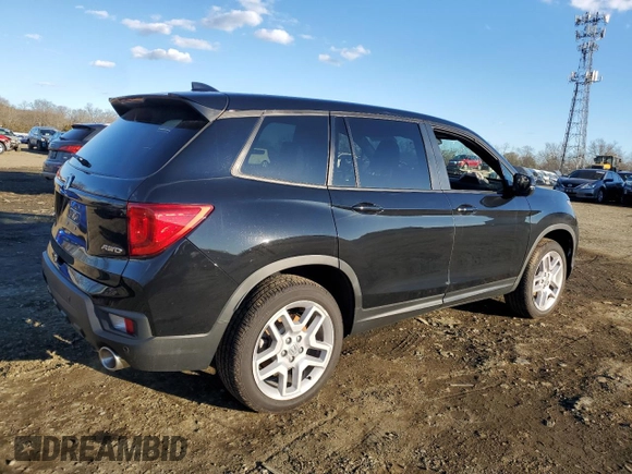 2025 Honda Passport EX-L z VIN 5FNYF8H55SB003951, wystawiony jako Copart lot #43849725 z przebiegiem 3013 mil mil oraz Szkody całkowita. Historia ofert i sprzedaży dostępna na DreamBid. Obrazek 3.