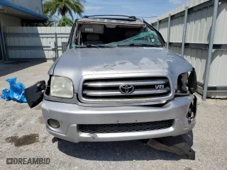 2001 Toyota Sequoia Limited with VIN 5TDBT48A21S008829, listed as a Copart auction lot 49553465 with 0 mi miles and Salvage Title. Bid and sale history available at carsss.com. Image 5.