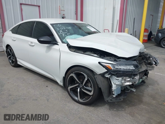 2022 Honda Accord Sedan Sport SE with VIN 1HGCV1F43NA041157, listed as a IAAI auction lot 41904804 with 47,546 mi miles. Bid and sale history available at carsss.com. Image 1.