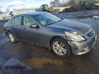2012 Infiniti G25 x with VIN JN1DV6AR6CM861797, listed as a Copart auction lot 46932675 with 186,063 mi miles and Salvage Title. Bid and sale history available at DreamBid. Image 4.