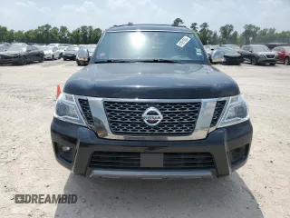 2018 Nissan Armada Platinum with VIN JN8AY2NF7J9333397, listed as a Copart auction lot 61851004 with 134,845 mi miles and Clean Title. Bid and sale history available at carsss.com. Image 5.
