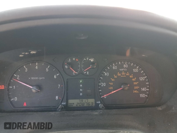 2005 Hyundai Sonata GLS with VIN KMHWF35H45A102665, listed as a Copart auction lot 76581204 with 208,763 mi miles and Salvage Title. Bid and sale history available at carsss.com. Image 9.