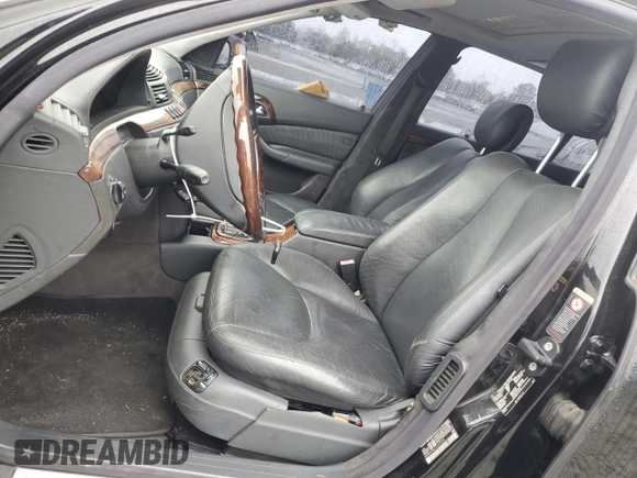 2002 Mercedes-Benz S-Class 6.0L with VIN WDBNG78J12A229046, listed as a Copart auction lot 81470214 with 0 mi miles and Salvage Title. Bid and sale history available at carsss.com. Image 7.