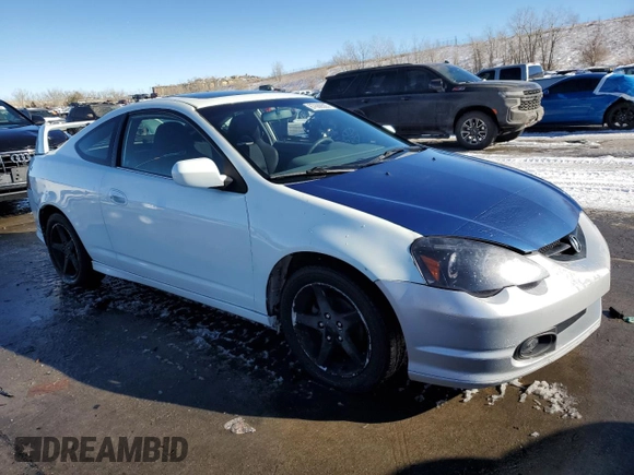 2005 Acura RSX with VIN JH4DC54845S007906, listed as a Copart auction lot 87666505 with 189,276 mi miles and Salvage title. Bid and sale history available at DreamBid. Image 4.